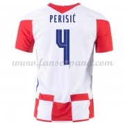 Camisetas De Futbol Baratas Croacia 2021 Ivan Perisic 4 Primera Equipación..